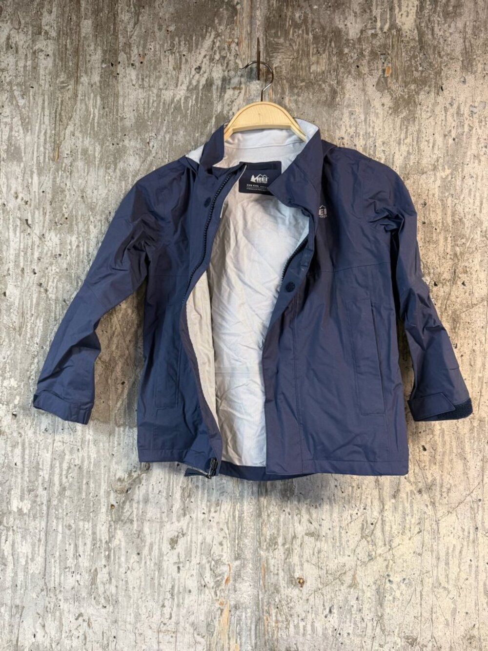 REI CO-OP Kids' Rainier Rain Jacket Size XXS In Navy